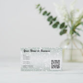 Visitenkarte-Schablonen-mit Blumengenerisches Visitenkarte (Stehend Vorderseite)