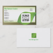 Visitenkarte-Schablonen-Natur-Mitte Visitenkarte (Vorne/Hinten)