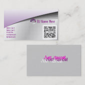 Visitenkarte-Schablonen-Tanz Visitenkarte (Vorne/Hinten)