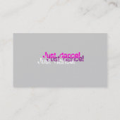 Visitenkarte-Schablonen-Tanz Visitenkarte (Rückseite)