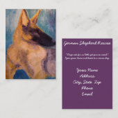 Visitenkarte, Schäferhund-Rettung Visitenkarte (Vorne/Hinten)