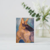 Visitenkarte, Schäferhund-Rettung Visitenkarte (Stehend Vorderseite)