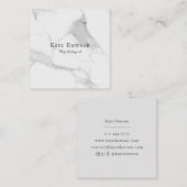 Visitenkarte Schar White Marble Business Card (Vorne/Hinten)