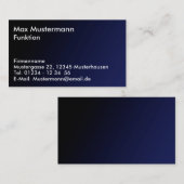 Visitenkarte schlicht (Vorne/Hinten)