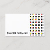 Visitenkarte Schwarz Rot Gold (Rückseite)