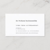 Visitenkarte Schwarz Rot Gold (Vorderseite)