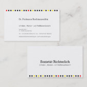 Visitenkarte Schwarz Rot Gold (Vorne/Hinten)