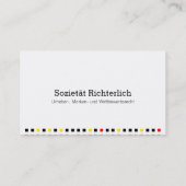 Visitenkarte Schwarz Rot Gold (Rückseite)