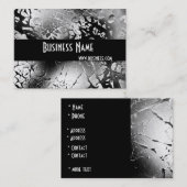 Visitenkarte Schwarz/Weiß-Stil gebrochen (3) (Vorne/Hinten)