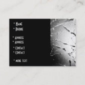 Visitenkarte Schwarz/Weiß-Stil gebrochen (3) (Rückseite)