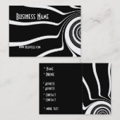 Visitenkarte Schwarz-Weiß-Stilspin (1) (Vorne/Hinten)