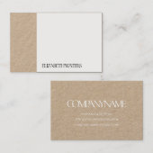 Visitenkarte: SCHWARZ + WEISS Visitenkarte (Vorne/Hinten)