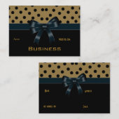 Visitenkarte - Schwarze Spots (Vorne/Hinten)