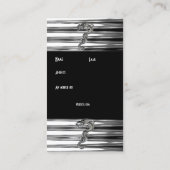 Visitenkarte Schwarzer Silberdrache Schlange Jewel (Rückseite)