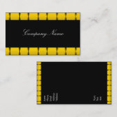 Visitenkarte Schwarzes Gelbmetall (Vorne/Hinten)
