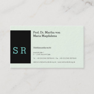 Visitenkarte Schwarzkern