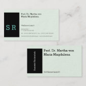 Visitenkarte Schwarzkern (Vorne/Hinten)