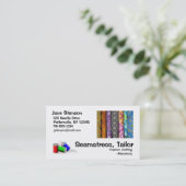 Visitenkarte: Seamstress, Schneider Visitenkarte (Stehend Vorderseite)