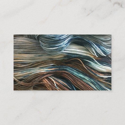 Visitenkarte "Sheep Face Knitting Wool Arts" (Rückseite)