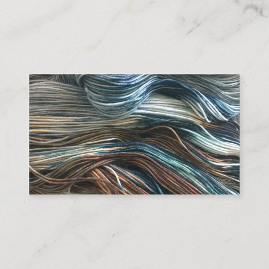 Visitenkarte "Sheep Face Knitting Wool Arts" (Rückseite)