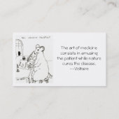 Visitenkarte Sic Incipit Pestis (Rückseite)