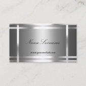 Visitenkarte Silver Abstrakt (Vorderseite)