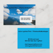 Visitenkarte Solar Photovoltaik blue sky 1 (Vorne/Hinten)
