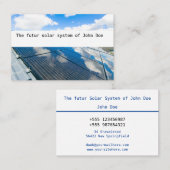 Visitenkarte Solar Photovoltaik blue sky 2 (Vorne/Hinten)