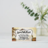 Visitenkarte Sonnenuntergang Land Rustikale Feldwe (Stehend Vorderseite)