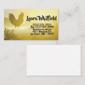 Visitenkarte Sonniger Morgen Bauernhof Land Rustik (Vorne/Hinten)