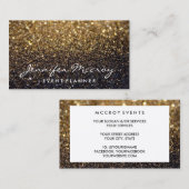 Visitenkarte - Sparkling Glitzer Glamour Gold (Vorne/Hinten)