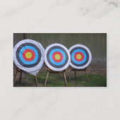 Visitenkarte Sportartikel (Bogenschießen auf der R (Rückseite)