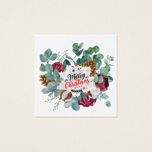 Visitenkarte, Square Size Visitenkarte, 2,5 Zoll x (Vorderseite)