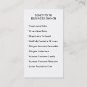 Visitenkarte - Standardporträt (Rückseite)