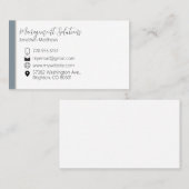 Visitenkarte - Steel Blue (Vorne/Hinten)