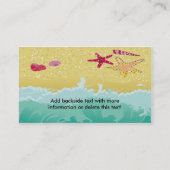 Visitenkarte-Strand-Szene Visitenkarte (Rückseite)