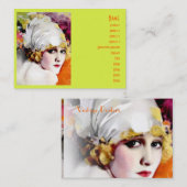 Visitenkarte, Stummfilmstar Anna Nilsson Visitenkarte (Vorne/Hinten)