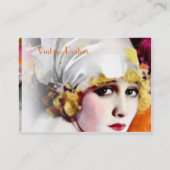 Visitenkarte, Stummfilmstar Anna Nilsson Visitenkarte (Rückseite)