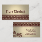 Visitenkarte TANs Mehindi (Vorne/Hinten)