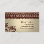 Visitenkarte TANs Mehindi (Rückseite)