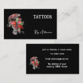 Visitenkarte Tattoo Skull (Vorne/Hinten)