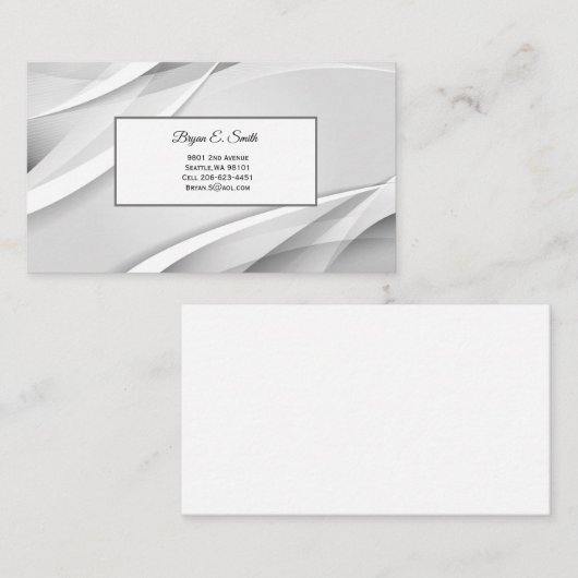 Visitenkarte Telefonnummerkarte (Vorne/Hinten)