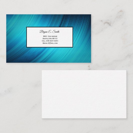 Visitenkarte Telefonnummerkarte (Vorne/Hinten)