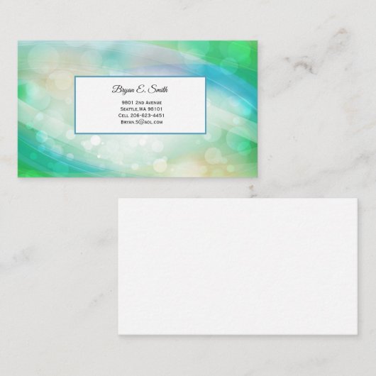 Visitenkarte Telefonnummerkarte (Vorne/Hinten)