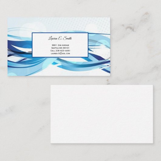 Visitenkarte Telefonnummerkarte (Vorne/Hinten)