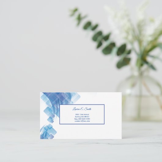 Visitenkarte Telefonnummerkarte (Stehend Vorderseite)