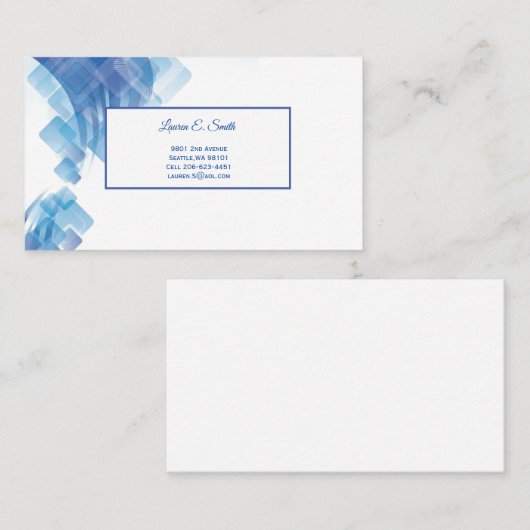 Visitenkarte Telefonnummerkarte (Vorne/Hinten)