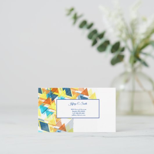 Visitenkarte Telefonnummerkarte (Stehend Vorderseite)