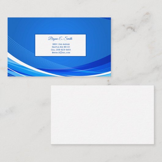 Visitenkarte Telefonnummerkarte (Vorne/Hinten)