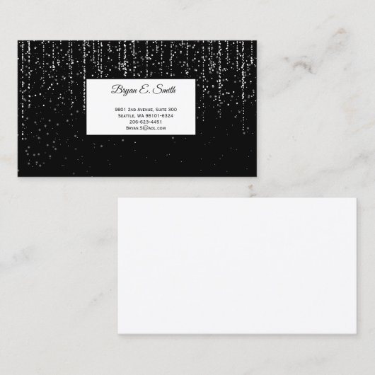 Visitenkarte Telefonnummerkarte (Vorne/Hinten)